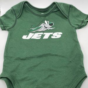 NEW NFL New York Jets Green & White Baby Onesie